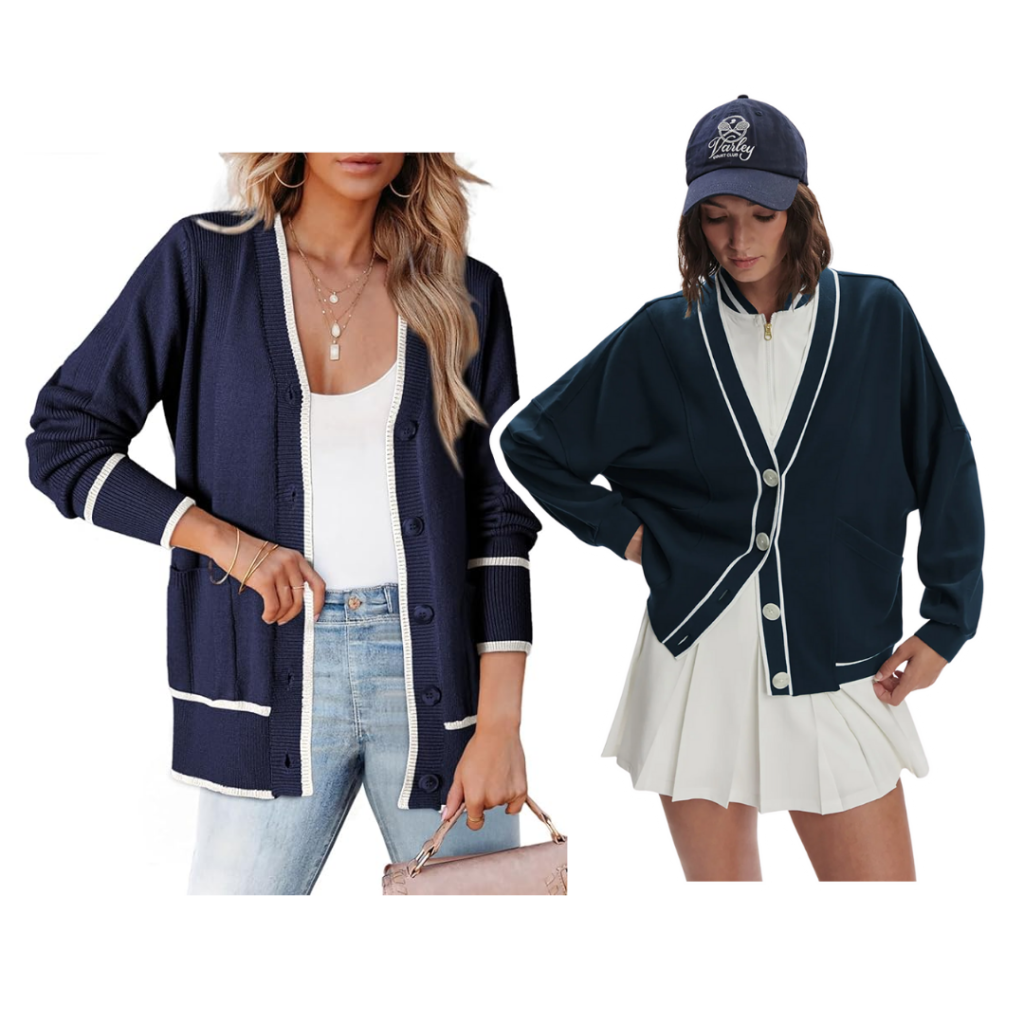 AMAZON Colorblock Cardigan | Varley Decker Off-Court Cardigan