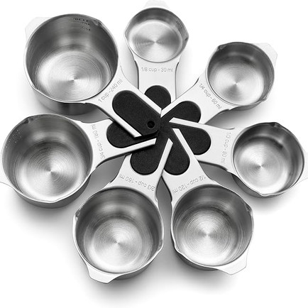 Magnetic Stainless Steel Measuring Cups AMAZON HOME FINDS
