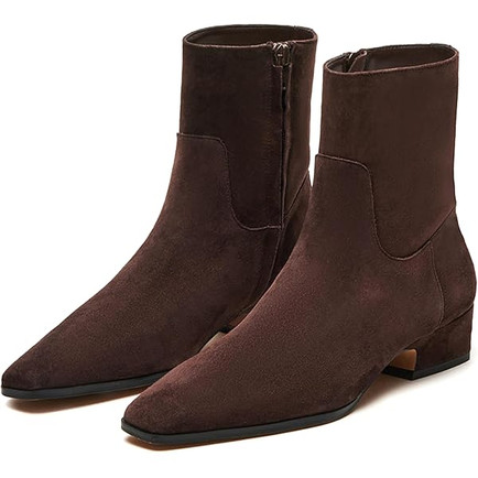 SUEDE ANKLE BOOTIES FROM AMAZON FOR WINTER 2025