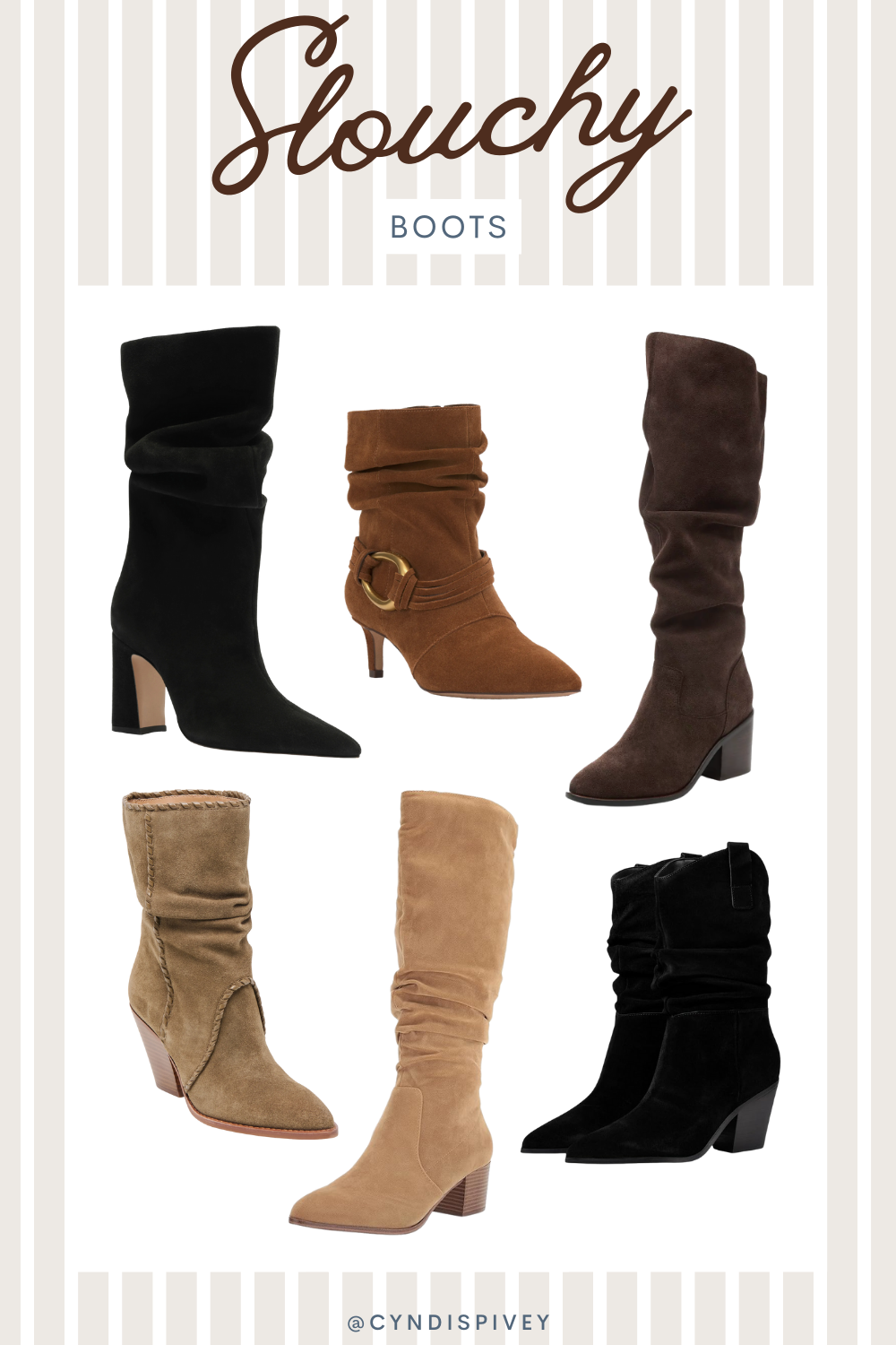 POPULAR CUTE AFFORDABLE SLOUCHY BOOTS TO TRY THIS SEASON