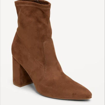 Old Navy Fall 2025 Faux-Suede Heeled Boots