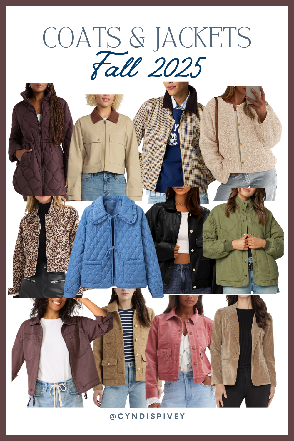 BEST CUTEST STYLISH AFFORDABLE WOMEN'S COATS AND JACKETS FOR FALL 2025