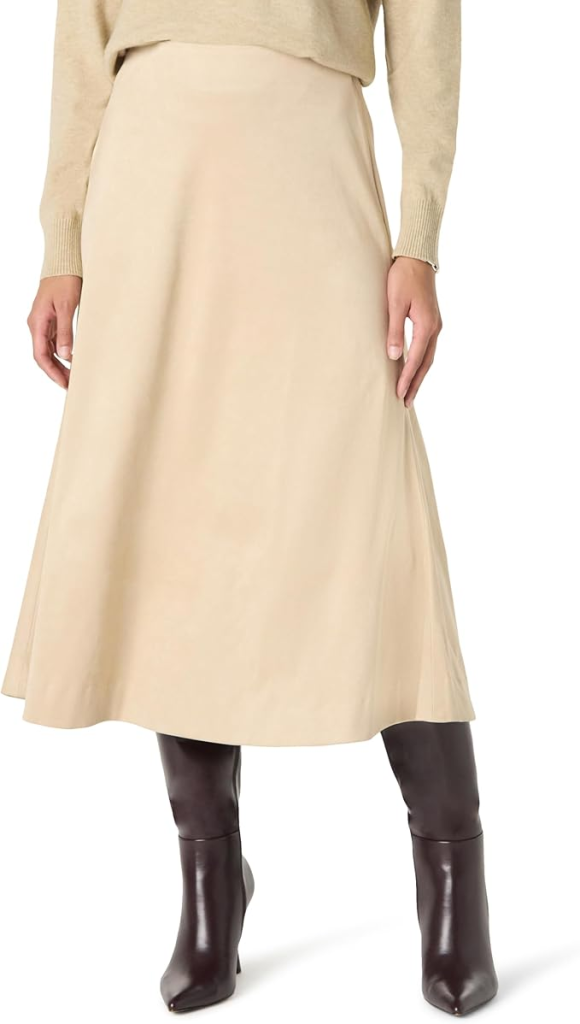 suede midi skirt amazon