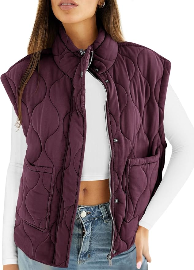 QUILTED VEST AMAZON