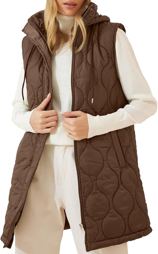 Long Puffer Vest Affordable Amazon