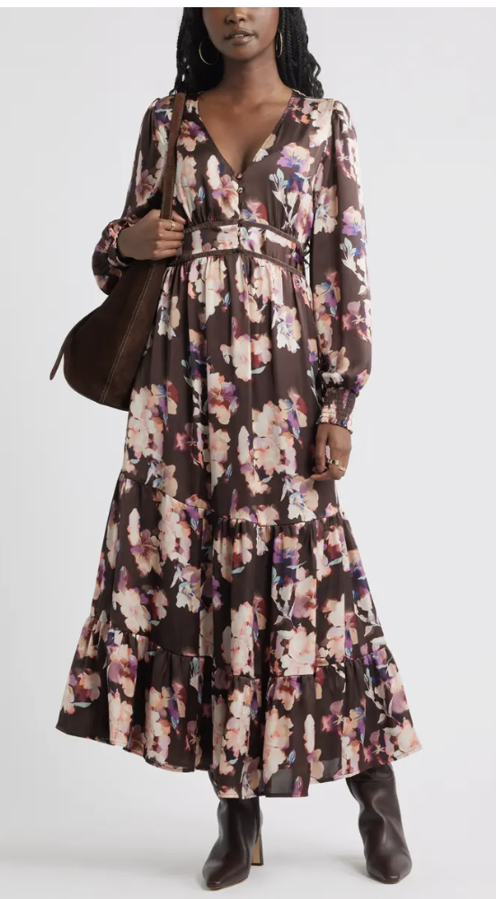 FLORAL MAXI DRESS WITH FLOWERS FROM NORDSTROM