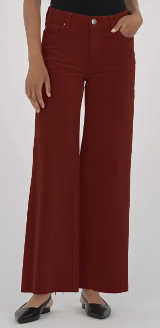 KUT FROM THE KLOTH MEG JEANS IN BURGUNDY DARK RED OCTOBER 2025 AT NORDSTROM