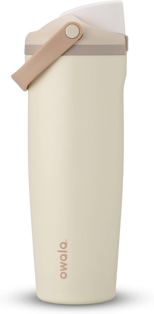 Owala FreeSip Sway insulated water bottle in neutral color