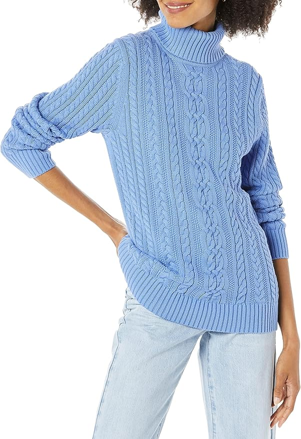 Fisherman Cable Turtleneck Sweater from amazon for fall and winter