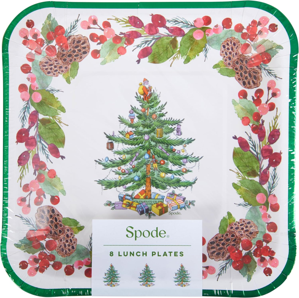 Christmas Paper Lunch Plates