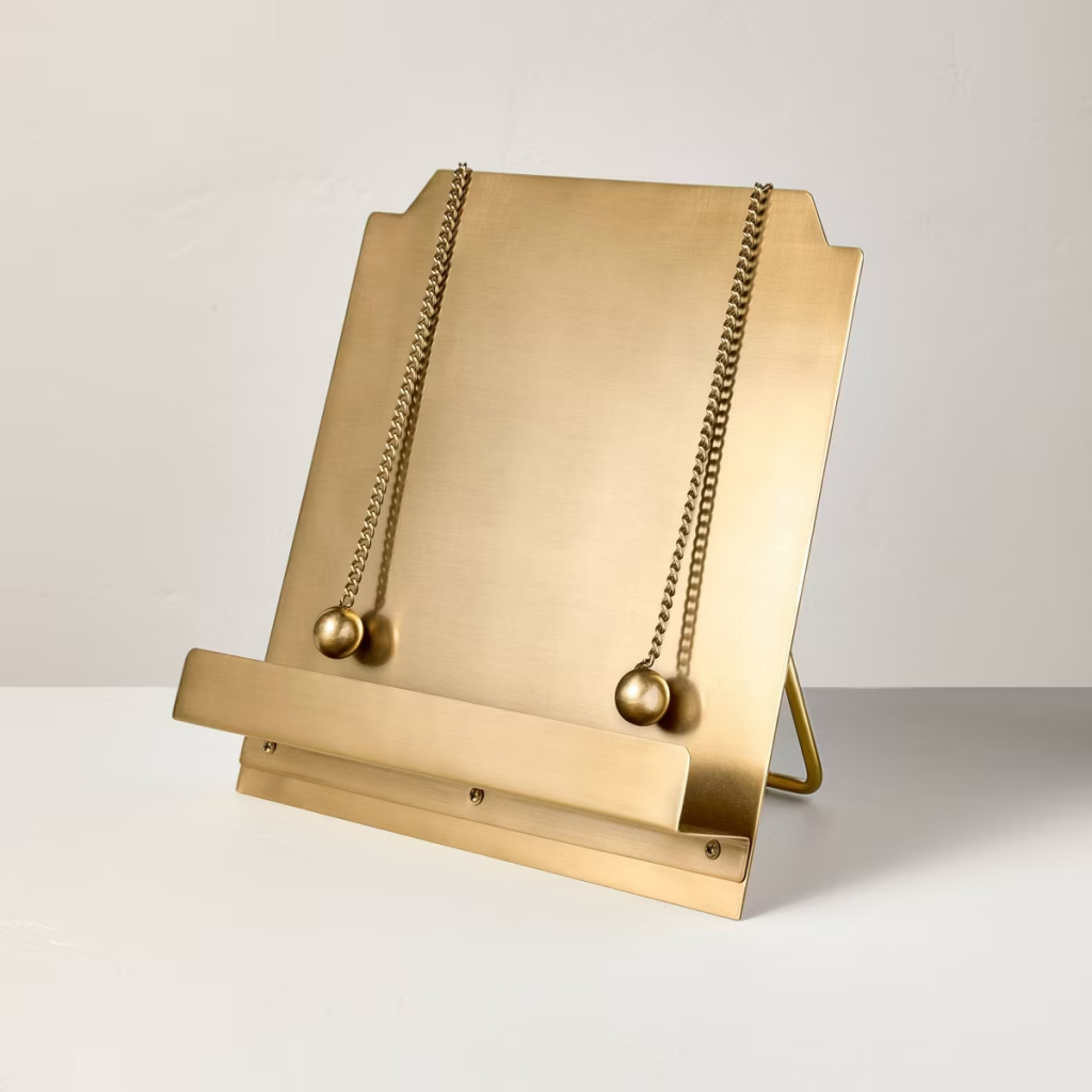 Brass Cookbook Holder Great Holiday Gift for Baker Cook