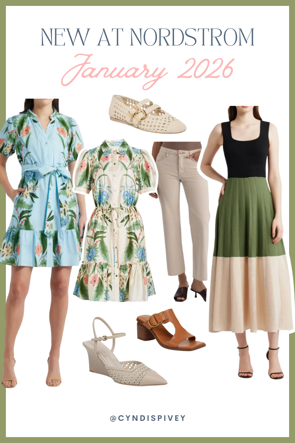 JANUARY 2026 NORDSTROM NEW ARRIVALS, RESORT AND SPRING DRESSES SHOES
