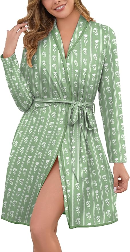 Floral Print Bath Robe, Lake Pajama Lookalikes