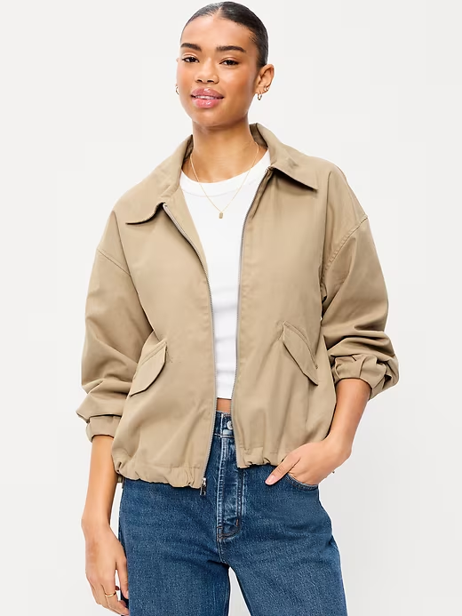 Bomber Jacket with Bubble Hem, Spring 2026 Trends