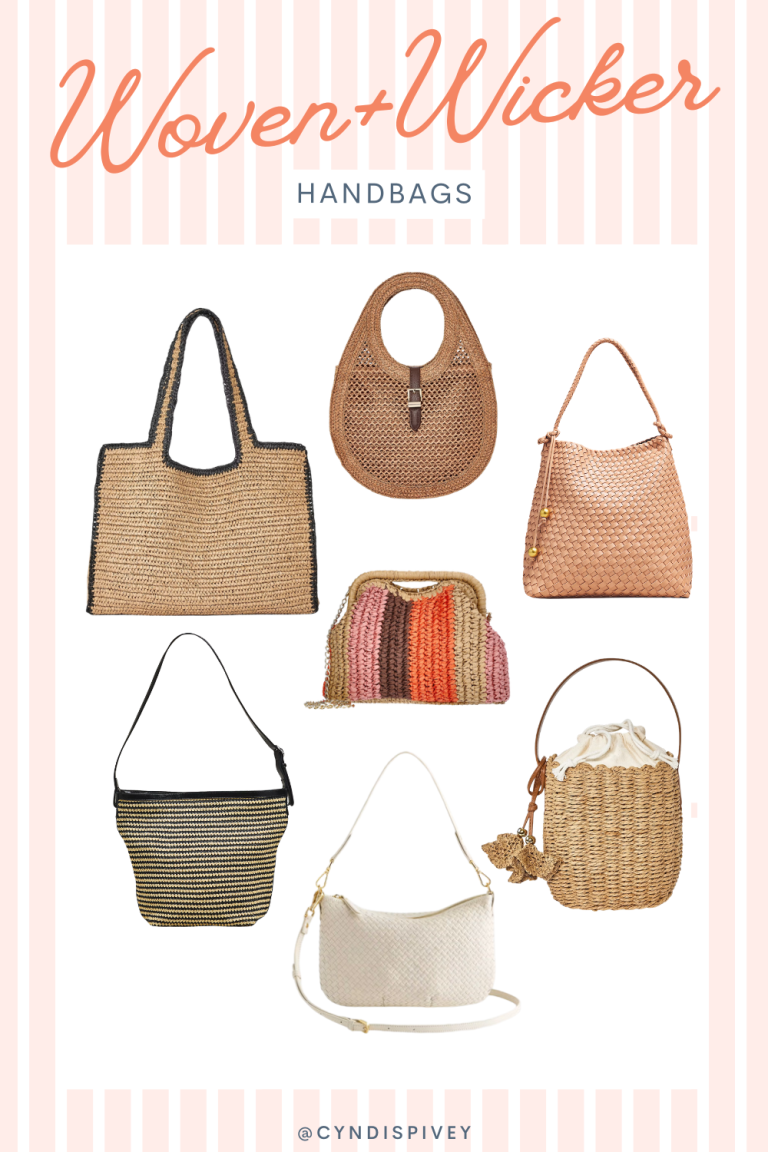 woven and wicker handbag purse tote spring 2026