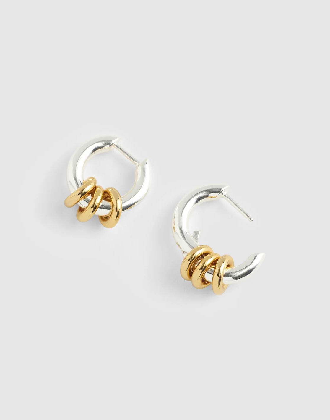Mixed metal earrings fall 2026