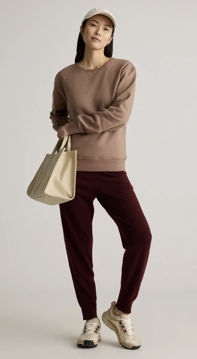 Burgundy and camel paired together, color combination fall 2026