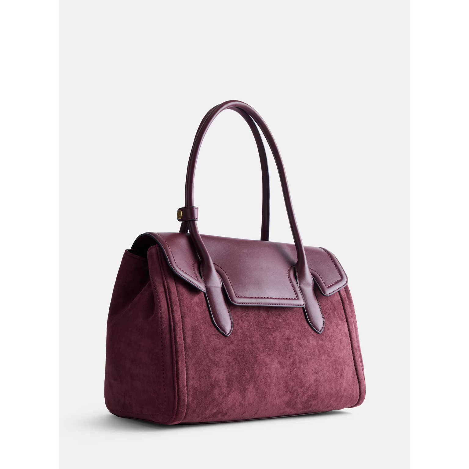 burgundy handbag