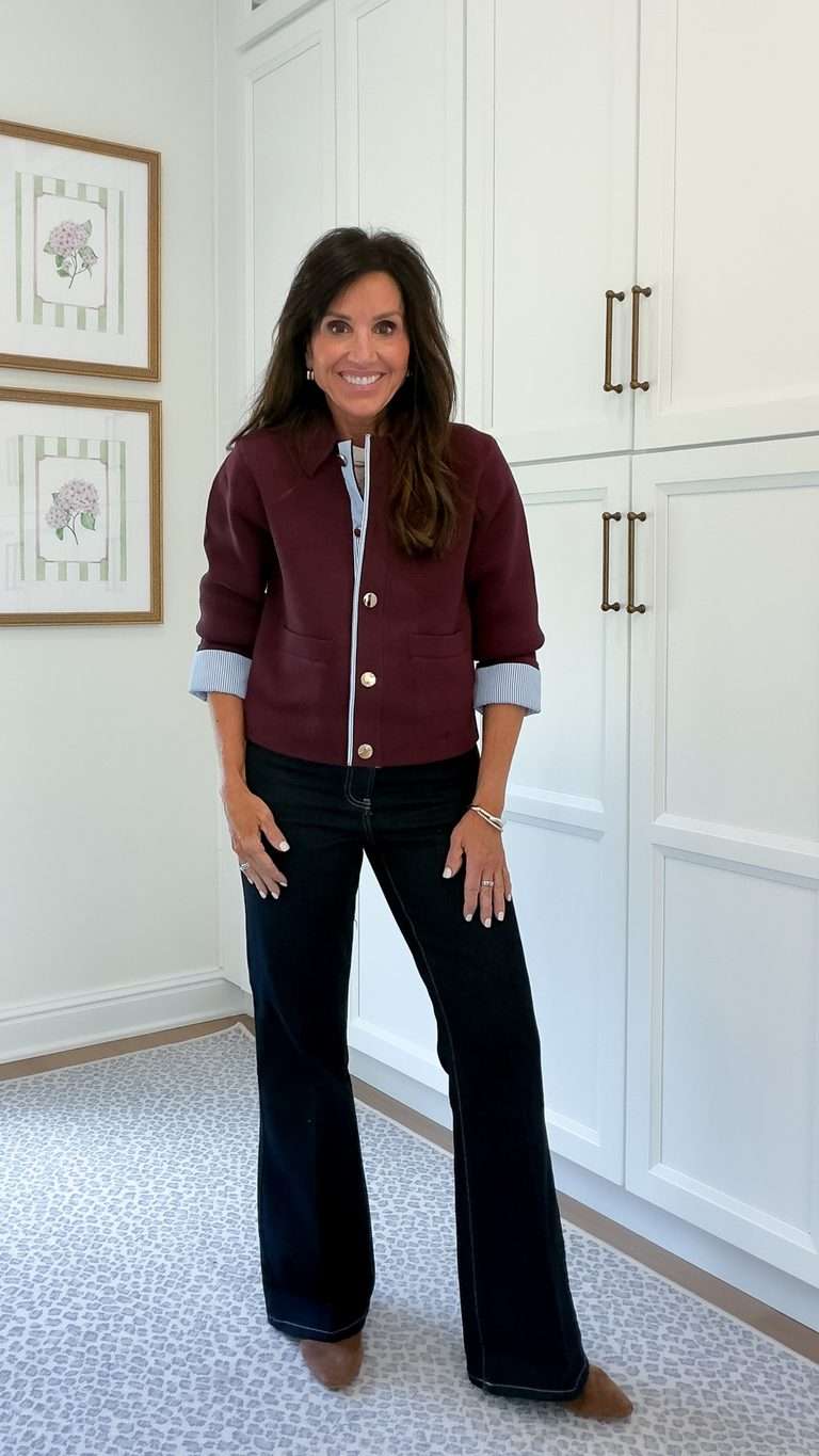 cyndi wearing an outfit from walmart with a fall jacket 2026