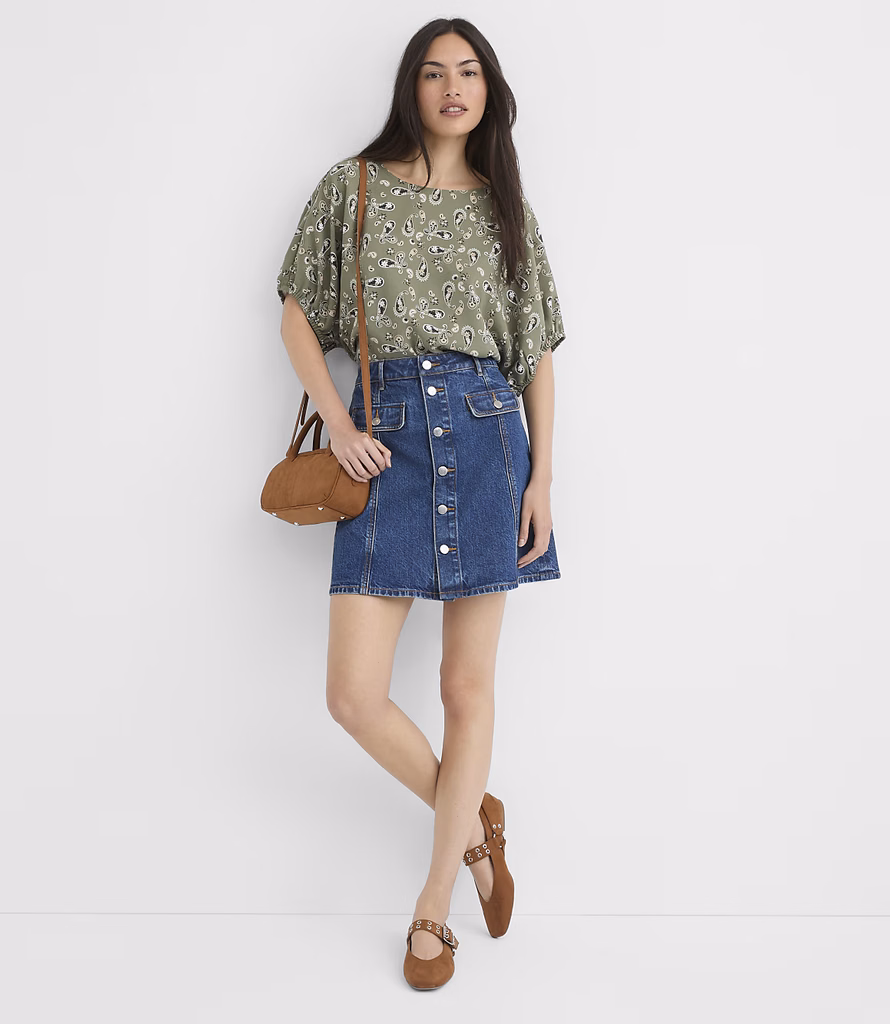 Bandana Print Blouse