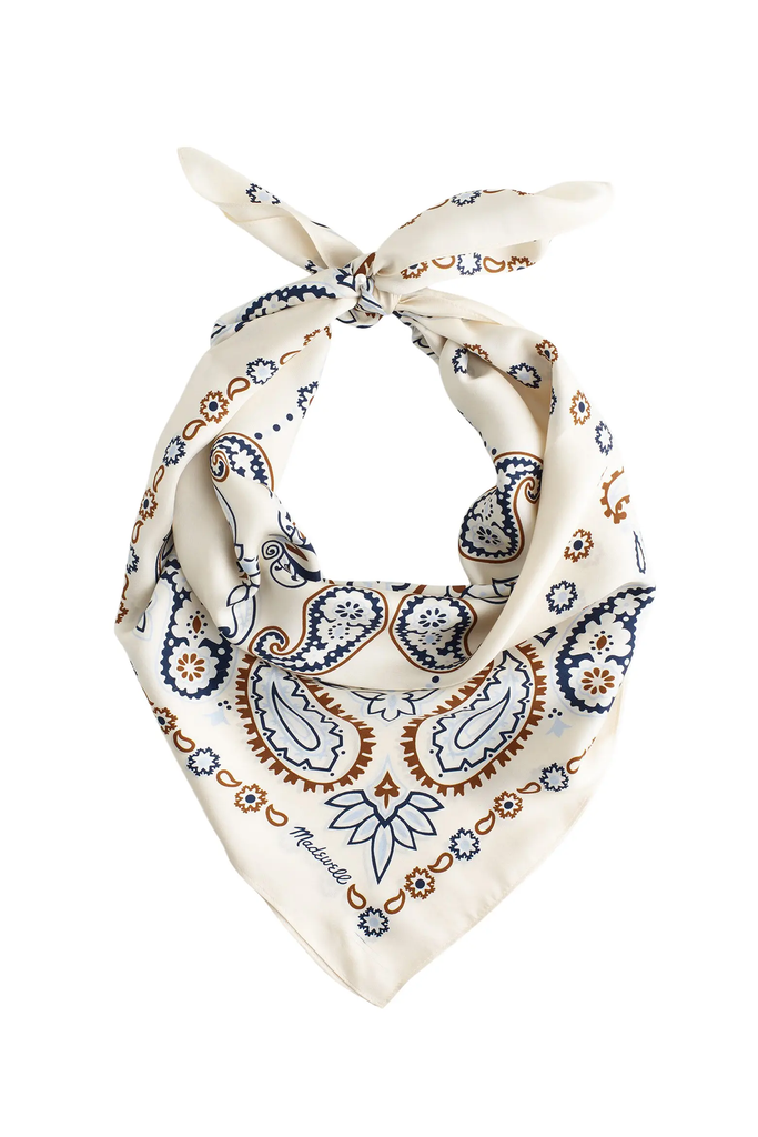 Silk Scarf Bandana Print