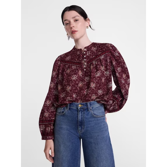 Paisley Print Top