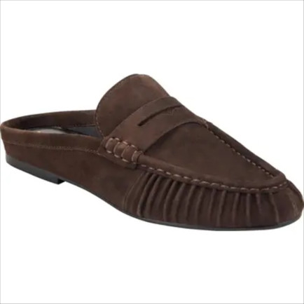 chocolate brown mules